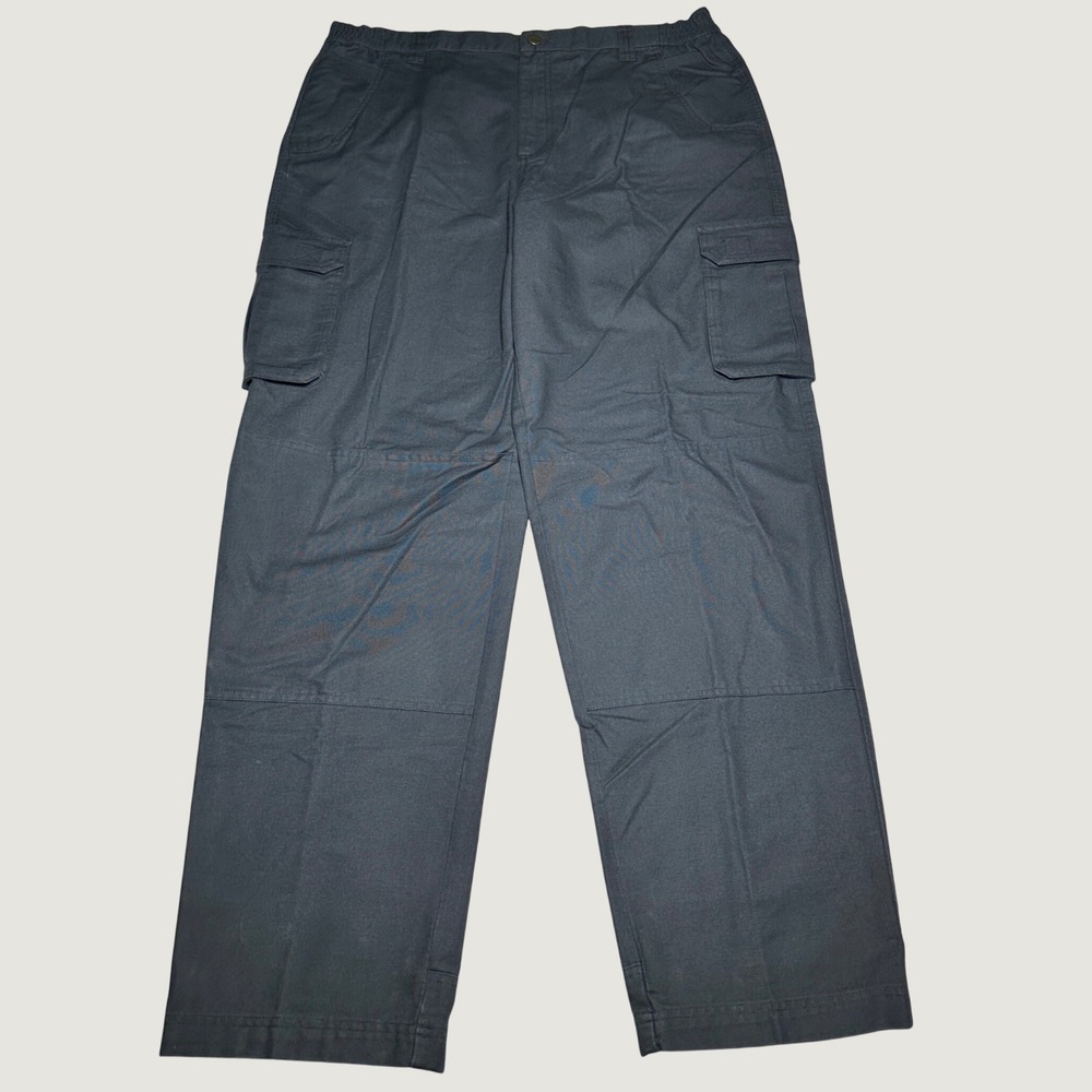 NEW Cabelas Cargo Pants Mens 38x34 Classic Fit Canvas Rugged Gunmetal Gray